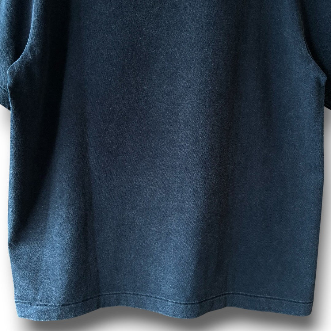 zivun Reconstructed Flower Patchwork Fade T-Shirt | One-of-a-Kind Black Tee | OLD FLIP