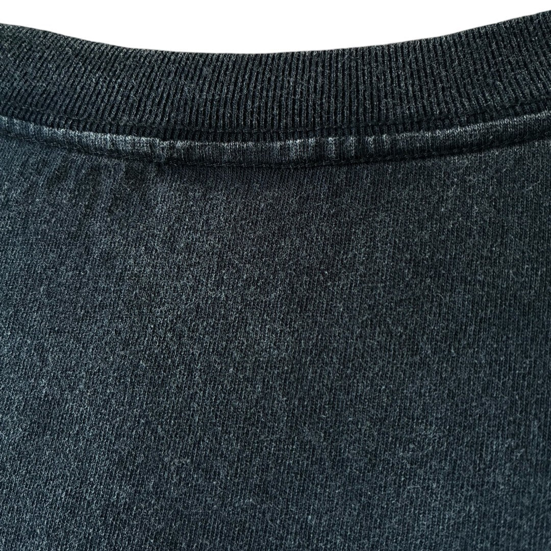 zivun Reconstructed Flower Patchwork Fade T-Shirt | One-of-a-Kind Black Tee | OLD FLIP