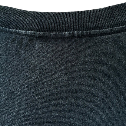 zivun Reconstructed Flower Patchwork Fade T-Shirt | One-of-a-Kind Black Tee | OLD FLIP