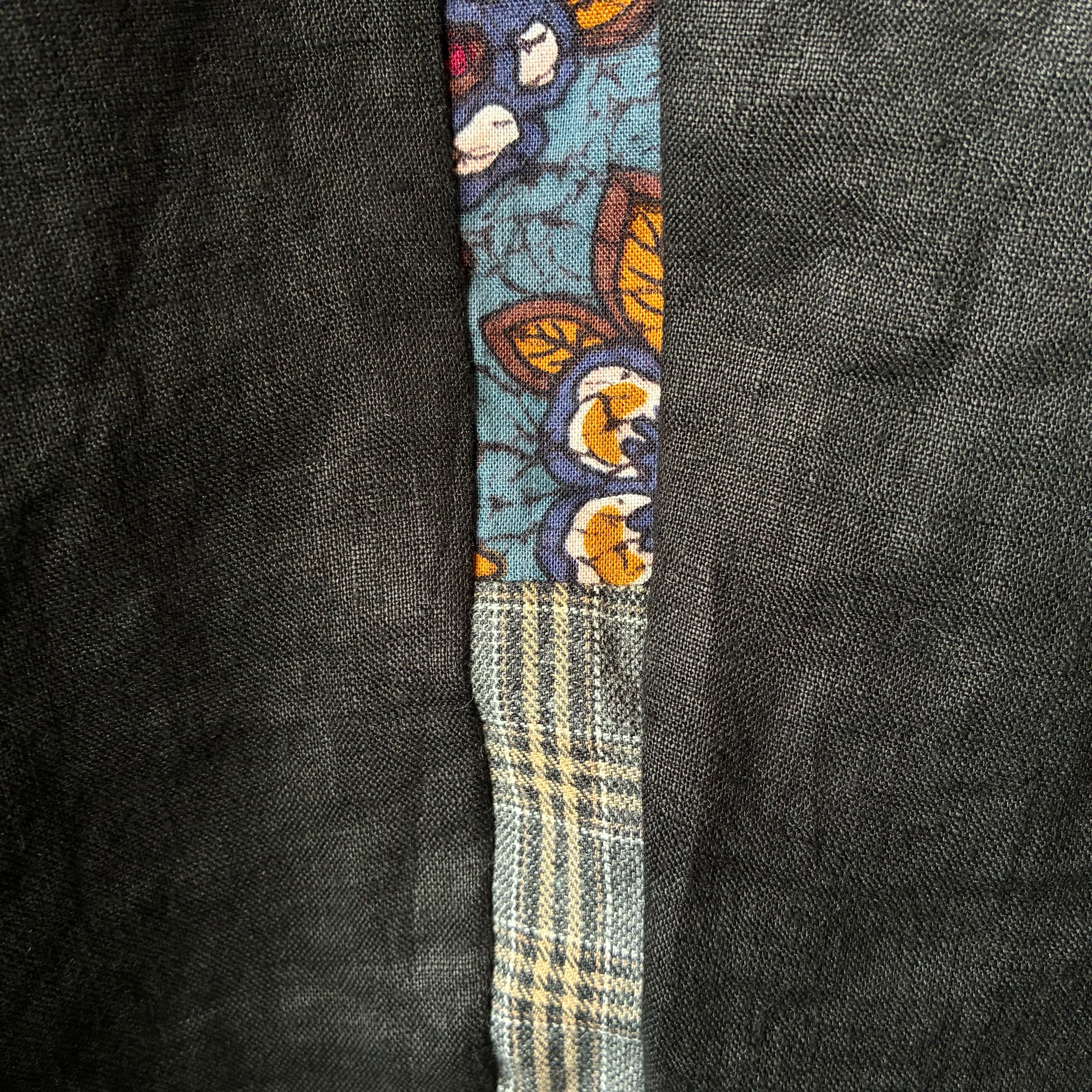 Antique复古拼布上衣 zivun Linen Patch Flower Pullover One-of-a-Kind Oversized Top