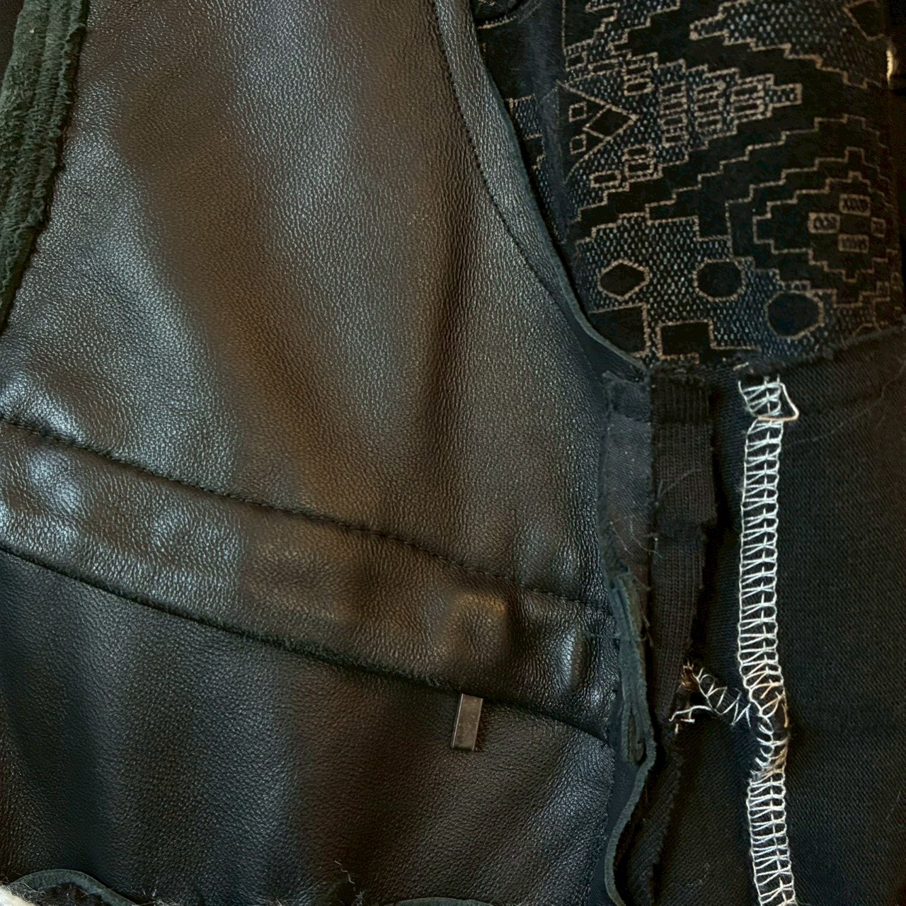 zivun by Nao Reconstructed Kimono Long Mods Coat | Black Patchwork | Unisex | One-of-a-Kind | OLD FLIP