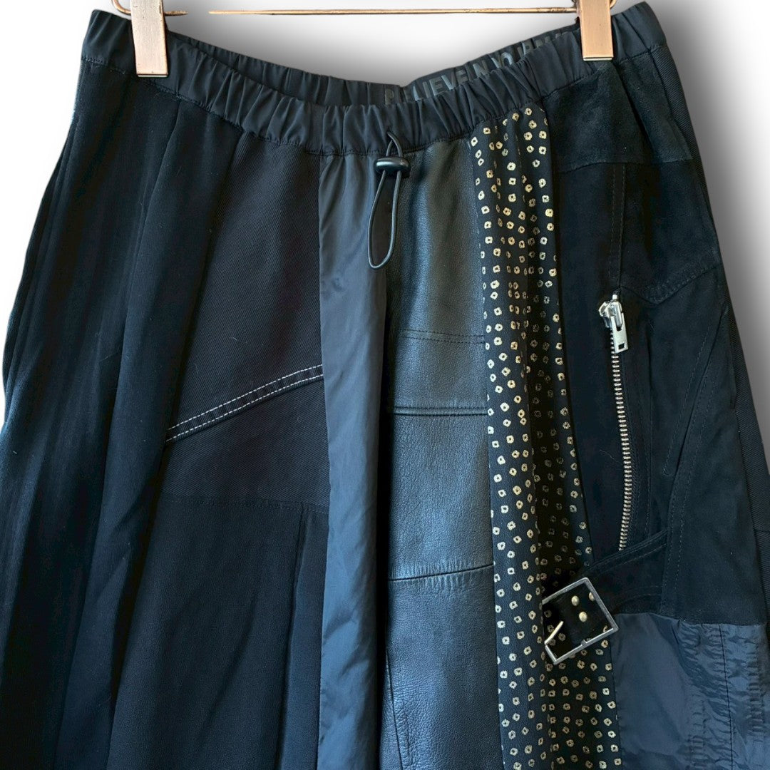 zivun by nao Reconstructed Kimono Easy Pants | Wide Silhouette | Unisex | One-of-a-Kind | OLD FLIP