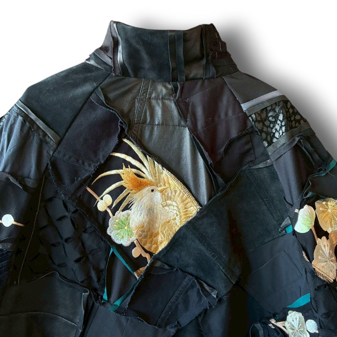 zivun Reconstructed Kimono Track Jacket | Wide Silhouette | Unisex | One-of-a-Kind | OLD FLIP