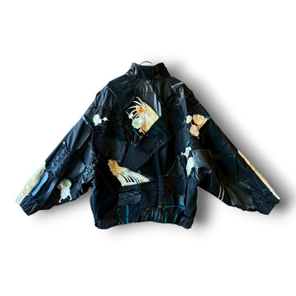 zivun Reconstructed Kimono Track Jacket | Wide Silhouette | Unisex | One-of-a-Kind | OLD FLIP