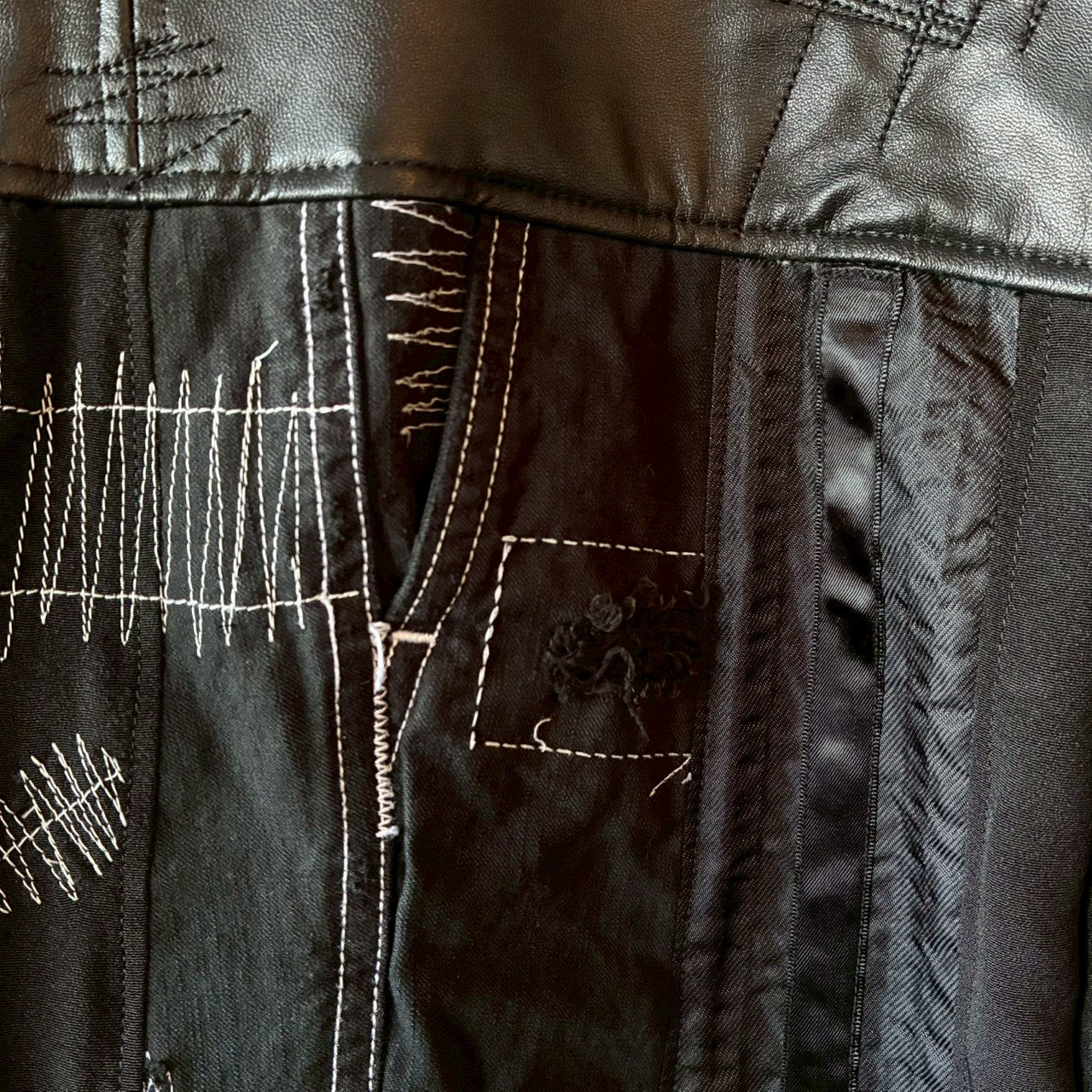 zivun Kurotomesode × Vintage Reconstructed Shirt | Wide Silhouette | Unisex | One-of-a-Kind | OLD FLIP