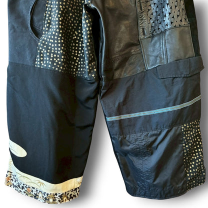 zivun by nao Reconstructed Kimono Easy Pants | Wide Silhouette | Unisex | One-of-a-Kind | OLD FLIP