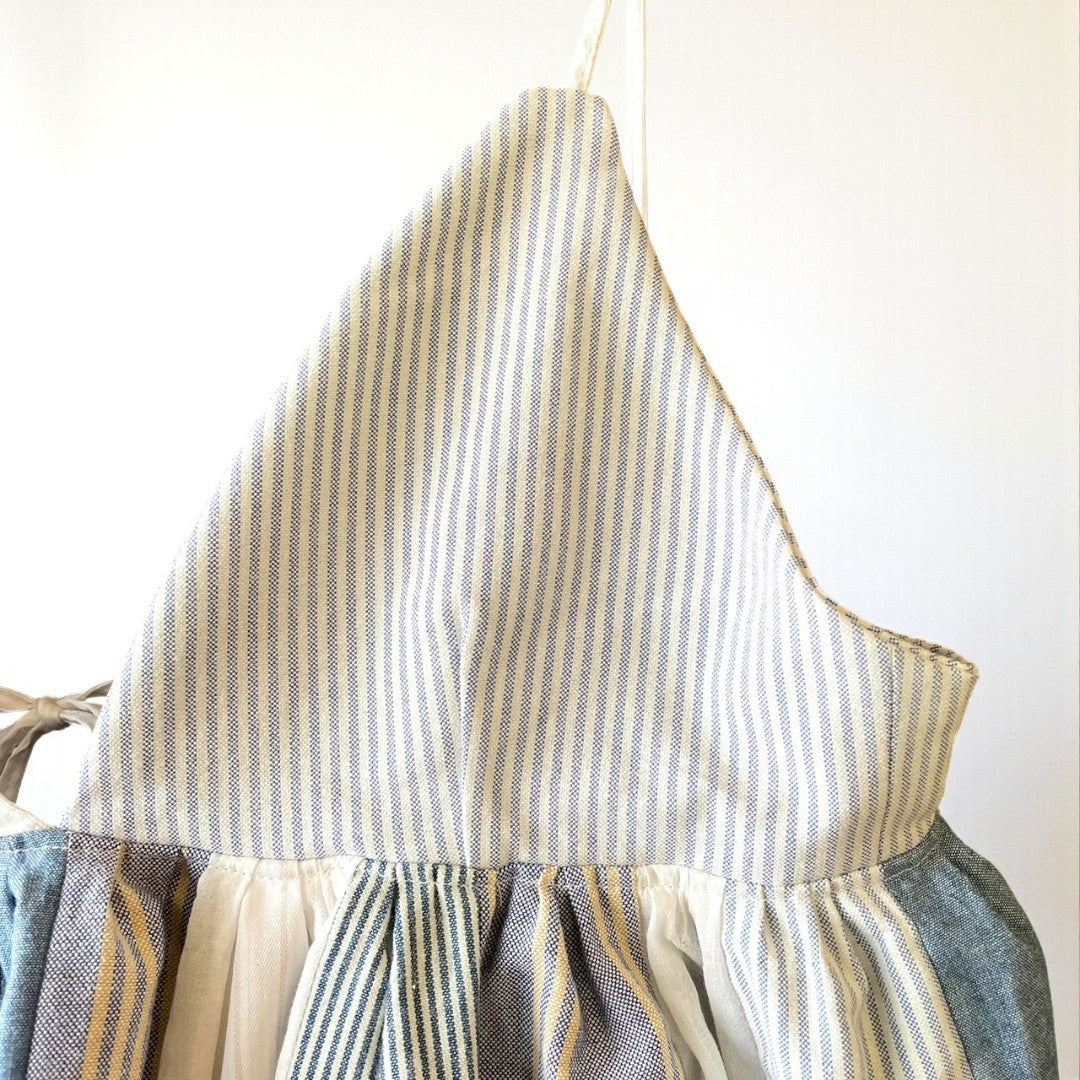 Patchwork Striped Bustier Top One-of-a-Kind