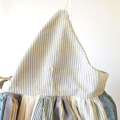 Patchwork Striped Bustier Top One-of-a-Kind