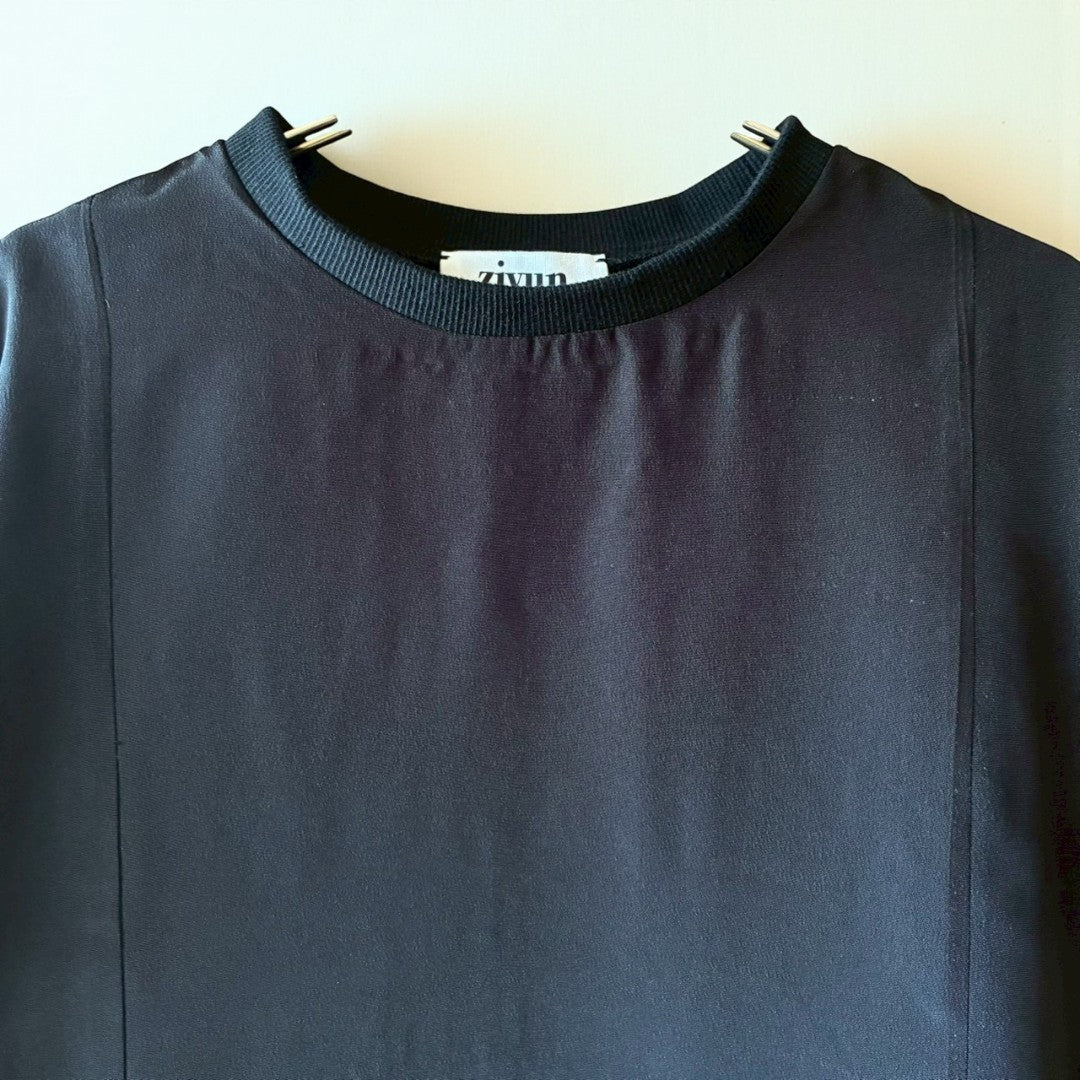 Remake Kimono Top – Phoenix and Pine Embroidery from Kurotomesode