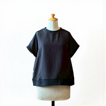 Remake Kimono Top – Phoenix and Pine Embroidery from Kurotomesode