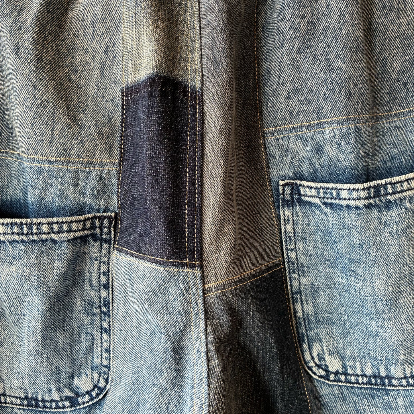 zivun Reconstructed Denim Wide Pants | Patchwork One-of-a-Kind Free Size | OLD FLIP