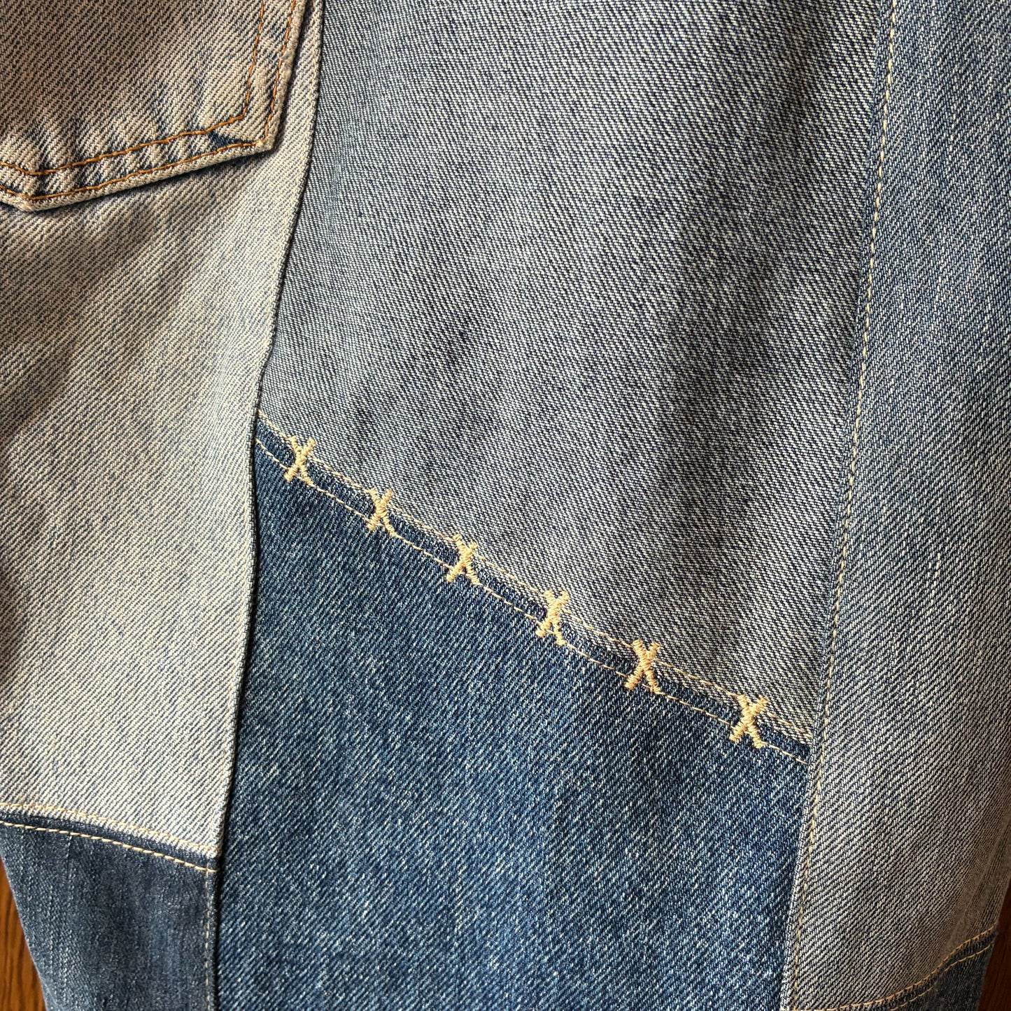 zivun Reconstructed Denim Wide Pants | Patchwork One-of-a-Kind Free Size | OLD FLIP