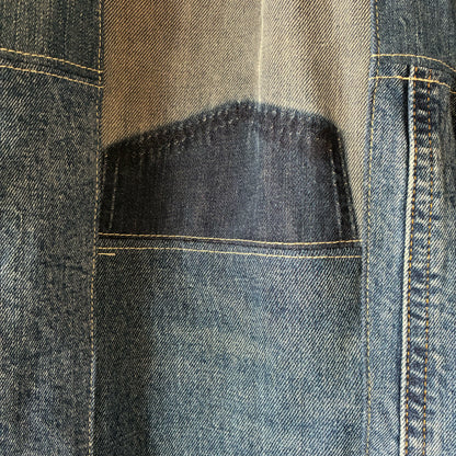 zivun Reconstructed Denim Wide Pants | Patchwork One-of-a-Kind Free Size | OLD FLIP