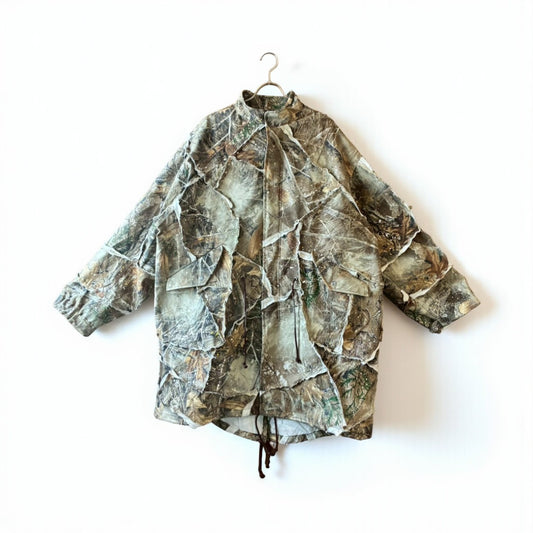 Reconstructed Camouflage Mods Coat - Vintage Military Art Piece [One-of-a-Kind]