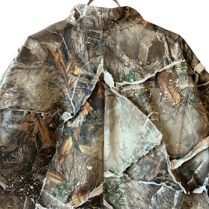 Reconstructed Camouflage Mods Coat - Vintage Military Art Piece [One-of-a-Kind]