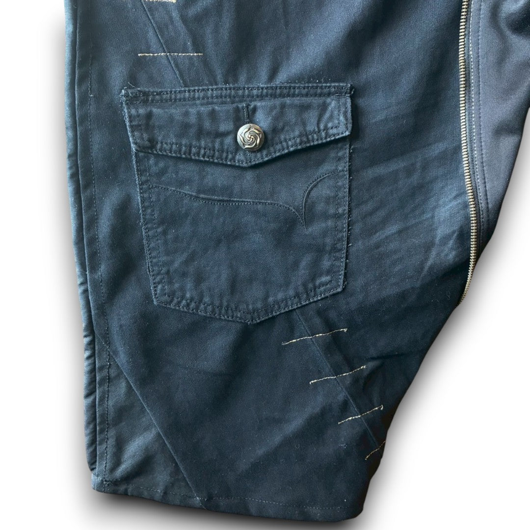 Upcycled Easy Wide Pants Reconstructed Vintage Unisex Workwear Design