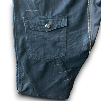 Upcycled Easy Wide Pants Reconstructed Vintage Unisex Workwear Design
