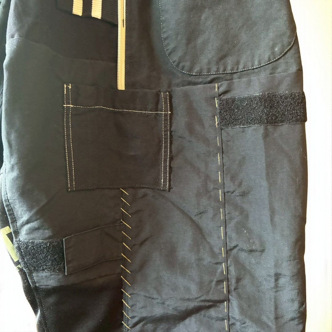 Upcycled Easy Wide Pants Reconstructed Vintage Unisex Workwear Design