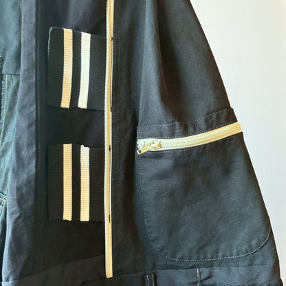 Upcycled Easy Wide Pants Reconstructed Vintage Unisex Workwear Design