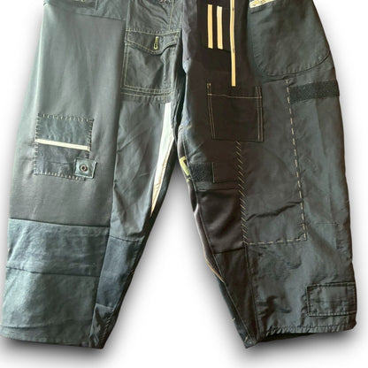 Upcycled Easy Wide Pants Reconstructed Vintage Unisex Workwear Design