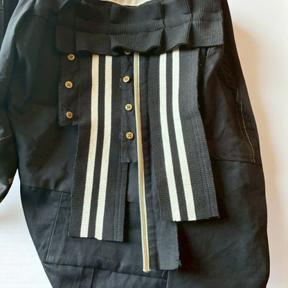 Upcycled Easy Wide Pants Reconstructed Vintage Unisex Workwear Design