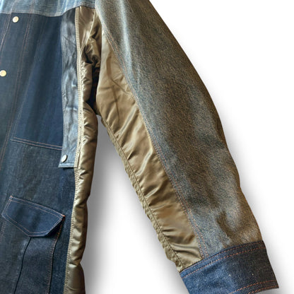 Denim Remake Jacket | Reconstructed Long Jacket | Unisex | One-of-a-Kind | OLD FLIP