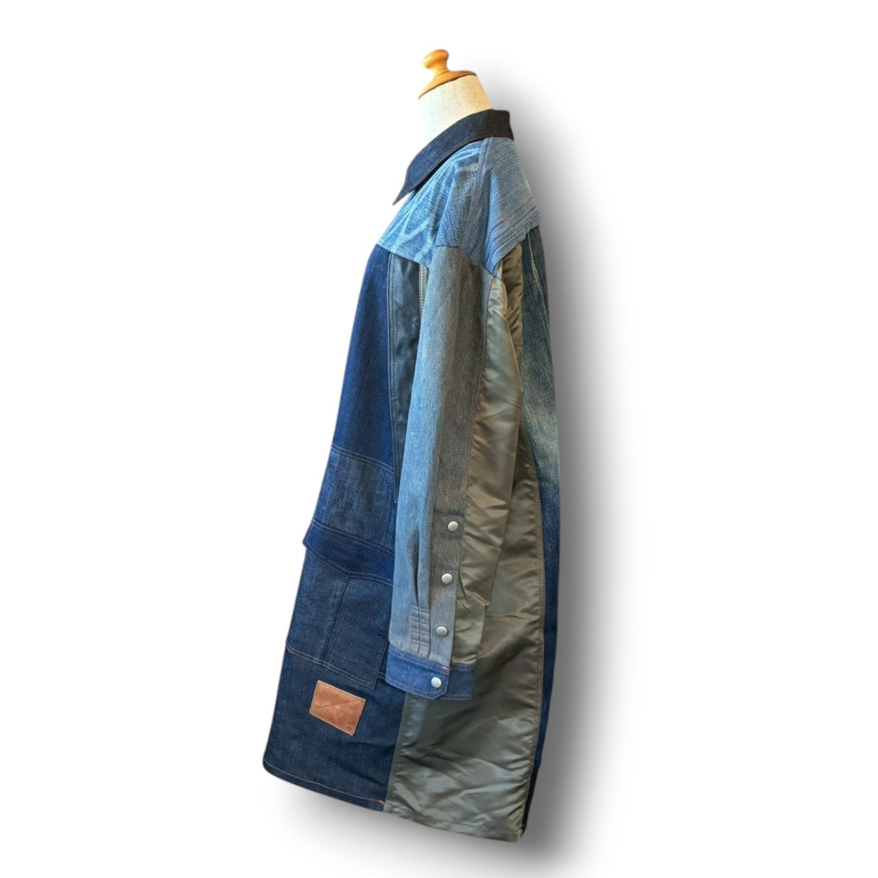 Denim Remake Jacket | Reconstructed Long Jacket | Unisex | One-of-a-Kind | OLD FLIP