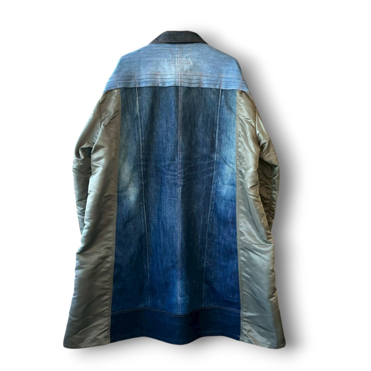 Denim Remake Jacket | Reconstructed Long Jacket | Unisex | One-of-a-Kind | OLD FLIP