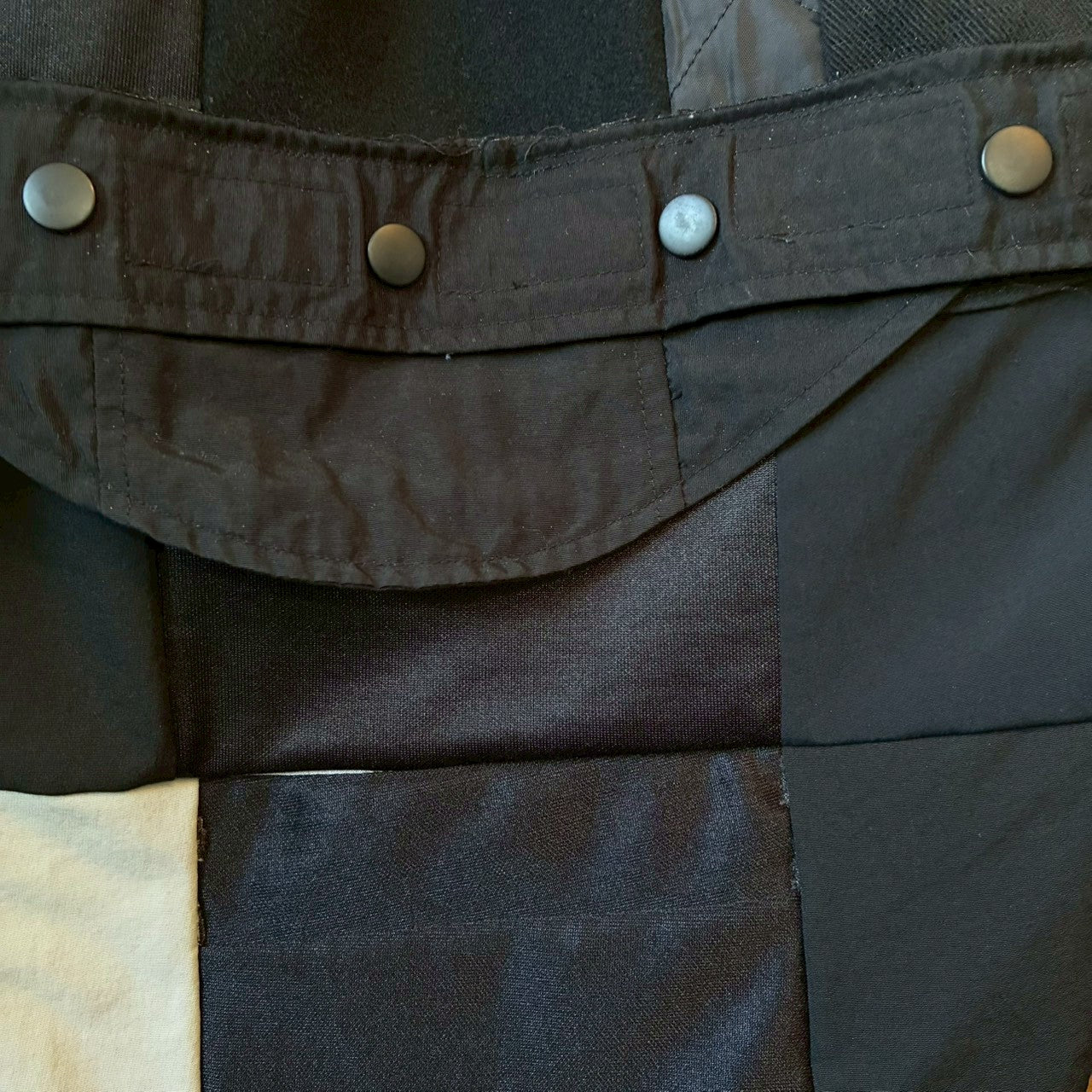 zivun by ogino Reconstructed Kimono Tuck Pants | Embroidered Washi Motif | Unisex | One-of-a-Kind | OLD FLIP