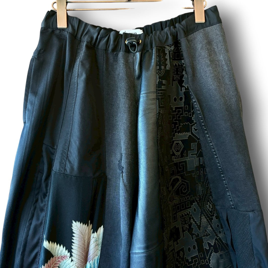 zivun by Kohashi Reconstructed Kimono Easy Pants | Wide Silhouette | Unisex | One-of-a-Kind | OLD FLIP