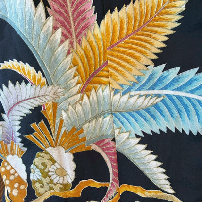 zivun by Kohashi Reconstructed Kimono Easy Pants | Wide Silhouette | Unisex | One-of-a-Kind | OLD FLIP