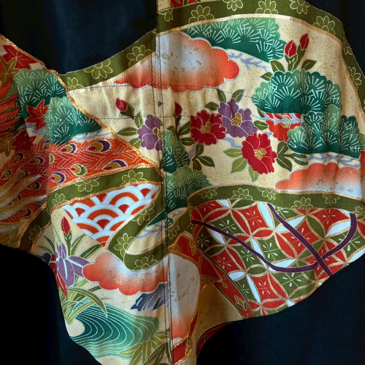 zivun by ogino Reconstructed Kimono Mods Coat | Wide Silhouette | Unisex | One-of-a-Kind | OLD FLIP