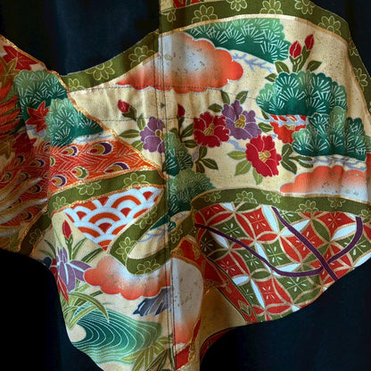 zivun by ogino Reconstructed Kimono Mods Coat | Wide Silhouette | Unisex | One-of-a-Kind | OLD FLIP