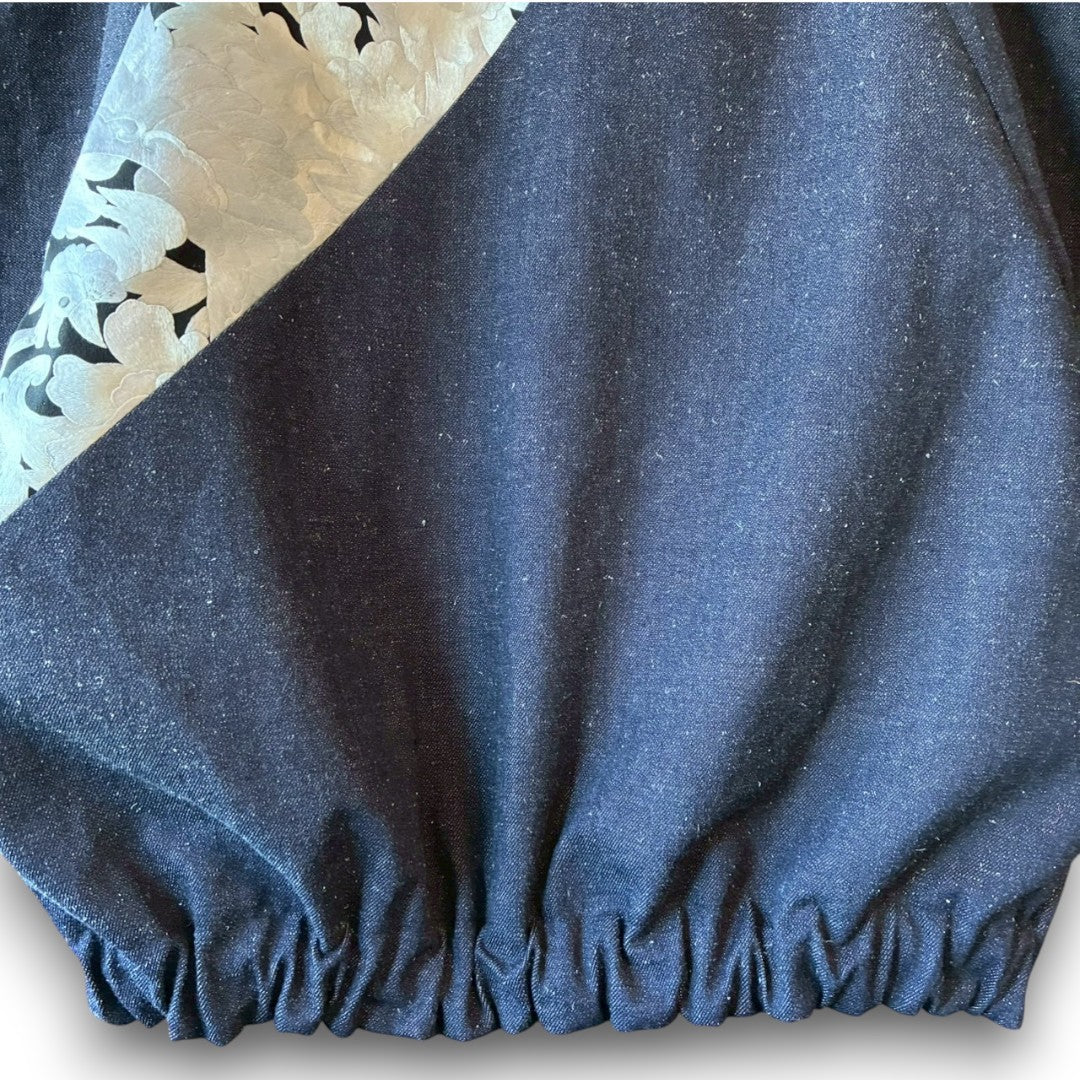 zivun by Cammy Reconstructed Kimono Denim Track Jacket | Unisex | One-of-a-Kind | OLD FLIP