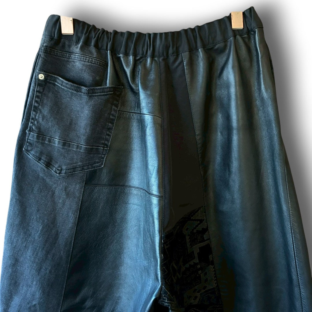 zivun by Kohashi Reconstructed Kimono Easy Pants | Wide Silhouette | Unisex | One-of-a-Kind | OLD FLIP