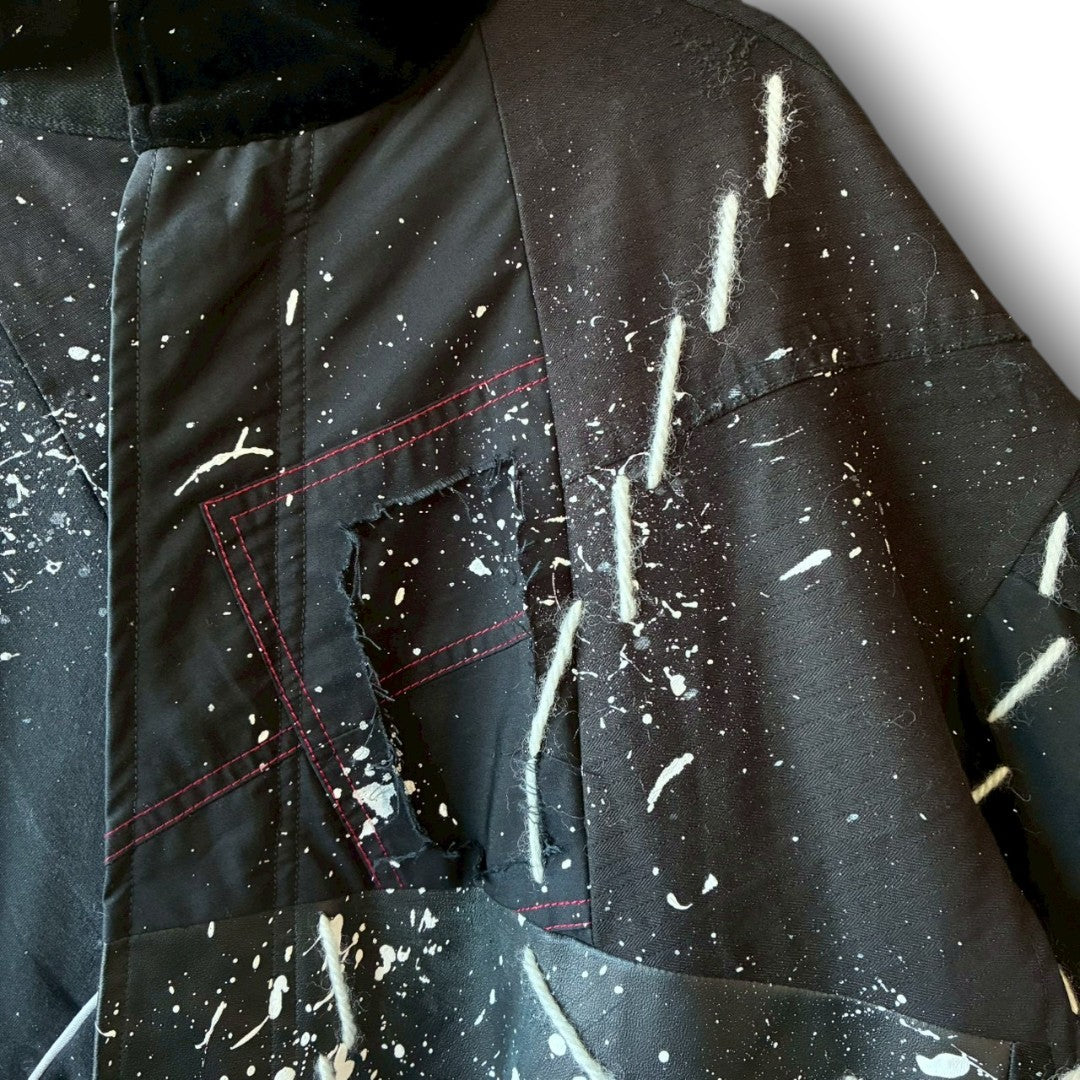 zivun by Kubo Reconstructed Kimono Mods Coat | Long Silhouette | Unisex | One-of-a-Kind | OLD FLIP