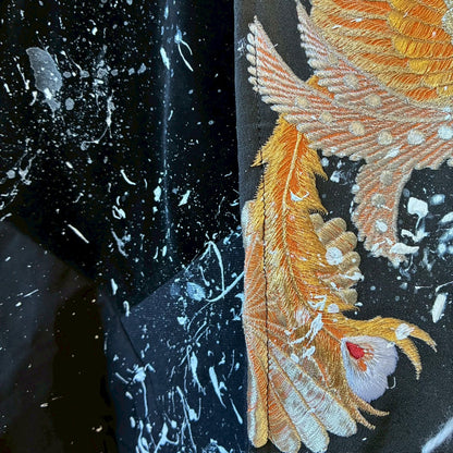 zivun by Kubo Reconstructed Kimono Mods Coat | Long Silhouette | Unisex | One-of-a-Kind | OLD FLIP