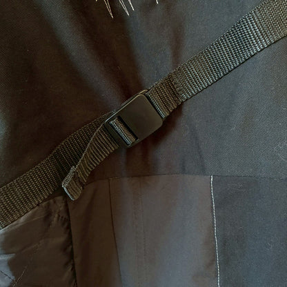 zivun by ogino Reconstructed Kimono Tuck Pants | Black Patchwork | One-of-a-Kind | OLD FLIP