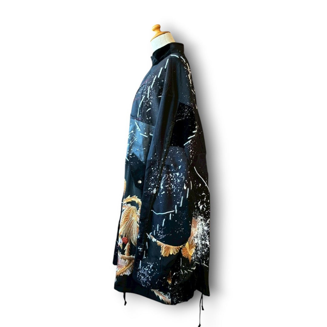 zivun Reconstructed Kimono Mods Coat Unisex One-of-a-Kind – OLD FLIP