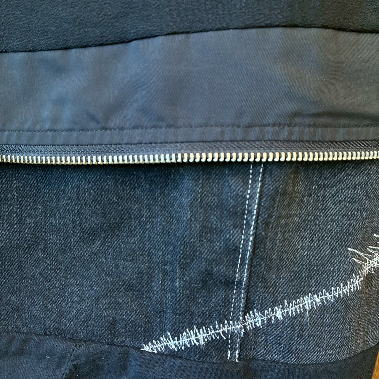 zivun by ogino Reconstructed Kimono Tuck Pants | Black Patchwork | One-of-a-Kind | OLD FLIP