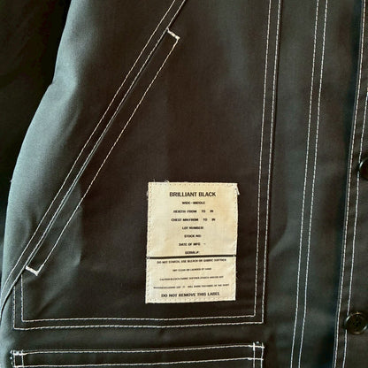 zivun × BLLIANT BLACK Remake Stitch Shirt | Workwear Detail | Contrast Stitch | Unisex | One-of-a-Kind | OLD FLIP