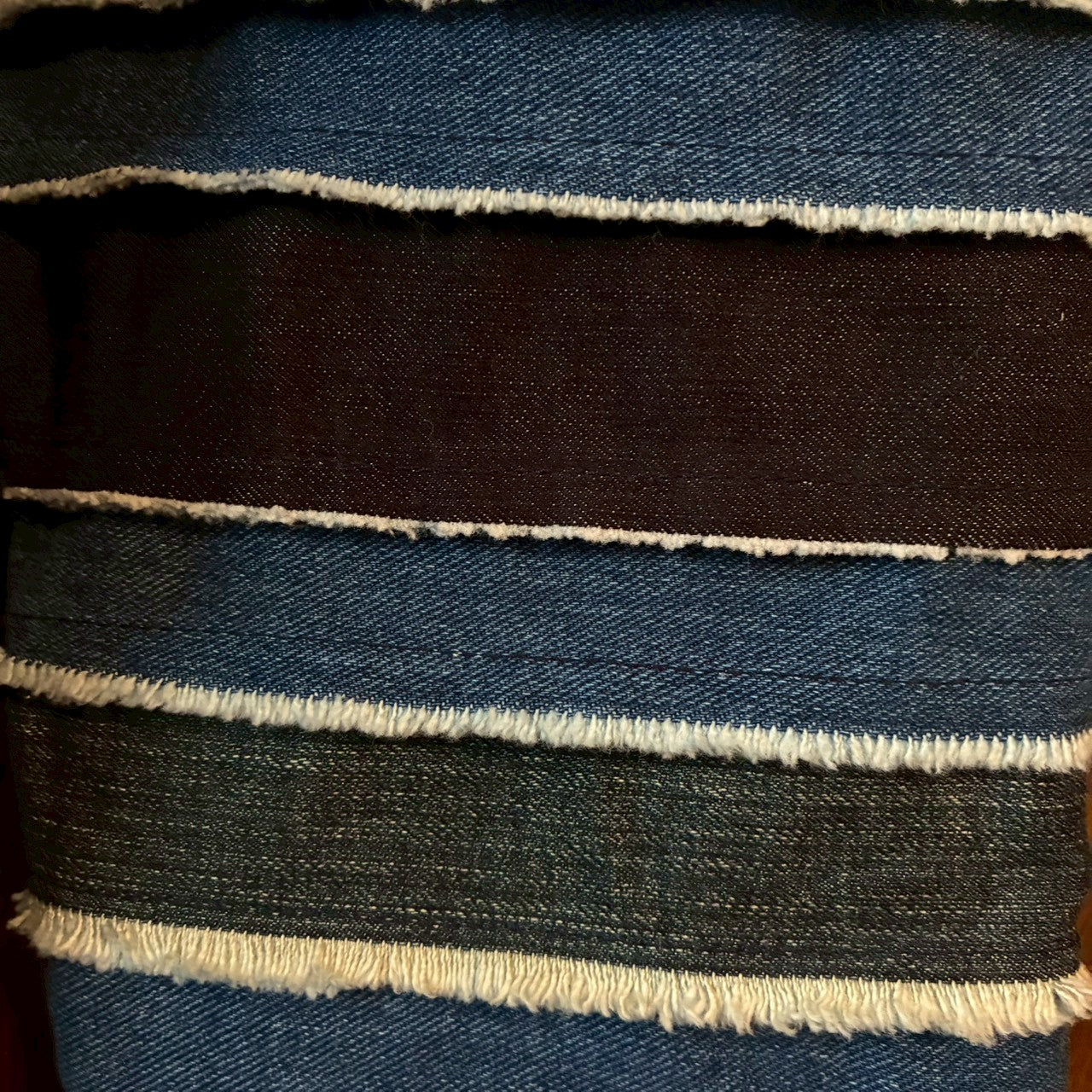 zivun × BLLIANT BLACK Denim Layered Sleeve Hoodie | Reconstructed Patchwork | Unisex | One-of-a-Kind | OLD FLIP