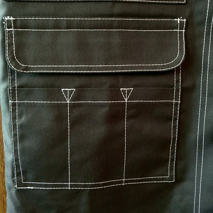 zivun × BLLIANT BLACK Remake Stitch Shirt | Workwear Detail | Contrast Stitch | Unisex | One-of-a-Kind | OLD FLIP