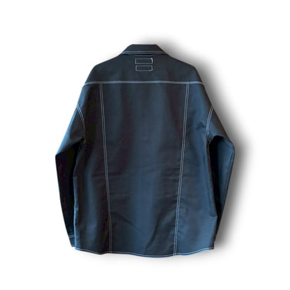 zivun × BLLIANT BLACK Remake Stitch Shirt | Workwear Detail | Contrast Stitch | Unisex | One-of-a-Kind | OLD FLIP