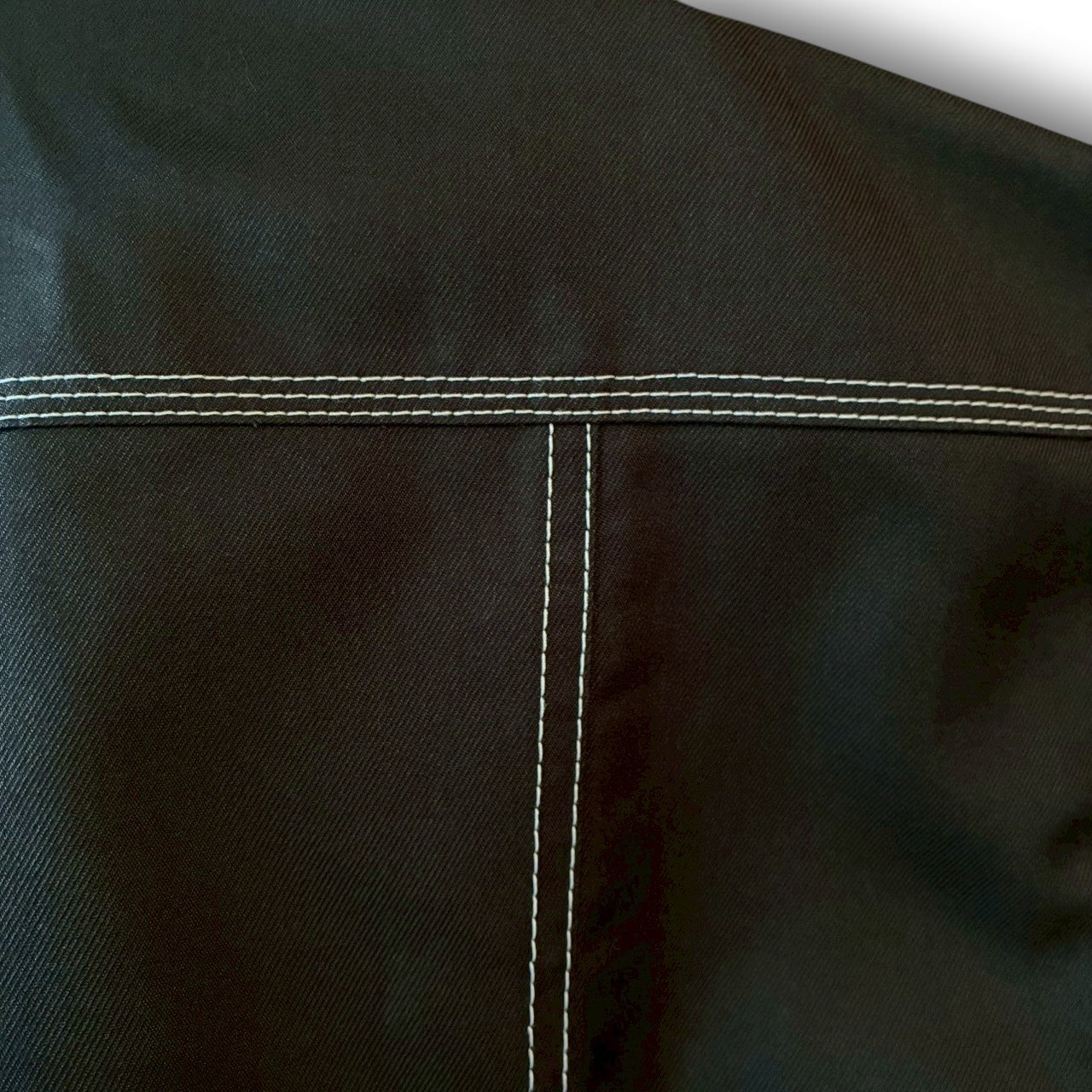 zivun × BLLIANT BLACK Remake Stitch Shirt | Workwear Detail | Contrast Stitch | Unisex | One-of-a-Kind | OLD FLIP