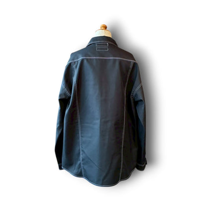 zivun × BLLIANT BLACK Remake Stitch Shirt | Workwear Detail | Contrast Stitch | Unisex | One-of-a-Kind | OLD FLIP