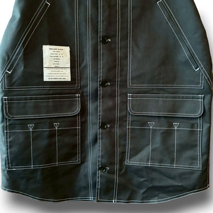 zivun × BLLIANT BLACK Remake Stitch Shirt | Workwear Detail | Contrast Stitch | Unisex | One-of-a-Kind | OLD FLIP