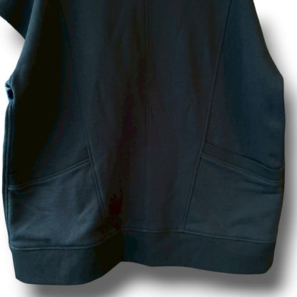 zivun × BLLIANT BLACK Denim Layered Sleeve Hoodie | Reconstructed Patchwork | Unisex | One-of-a-Kind | OLD FLIP