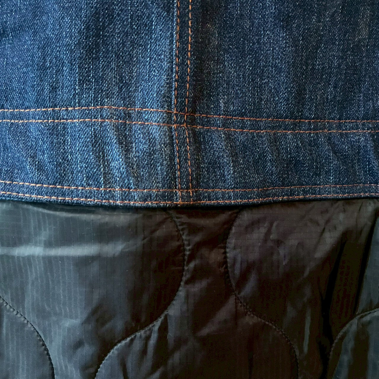 zivun × BLLIANT BLACK Remake Denim Docking Jacket | Denim × Quilted Layered Reconstruction | Unisex | One-of-a-Kind | OLD FLIP