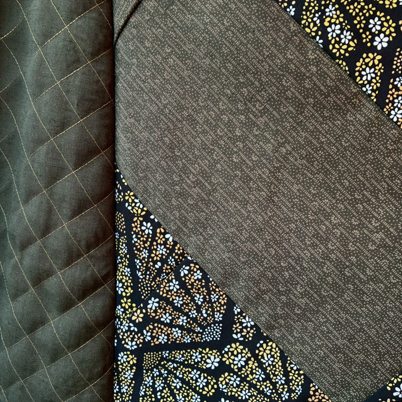 roi Kimono Mix Long Skirt | Reconstructed Japanese Fabric | Women | One-of-a-Kind | OLD FLIP